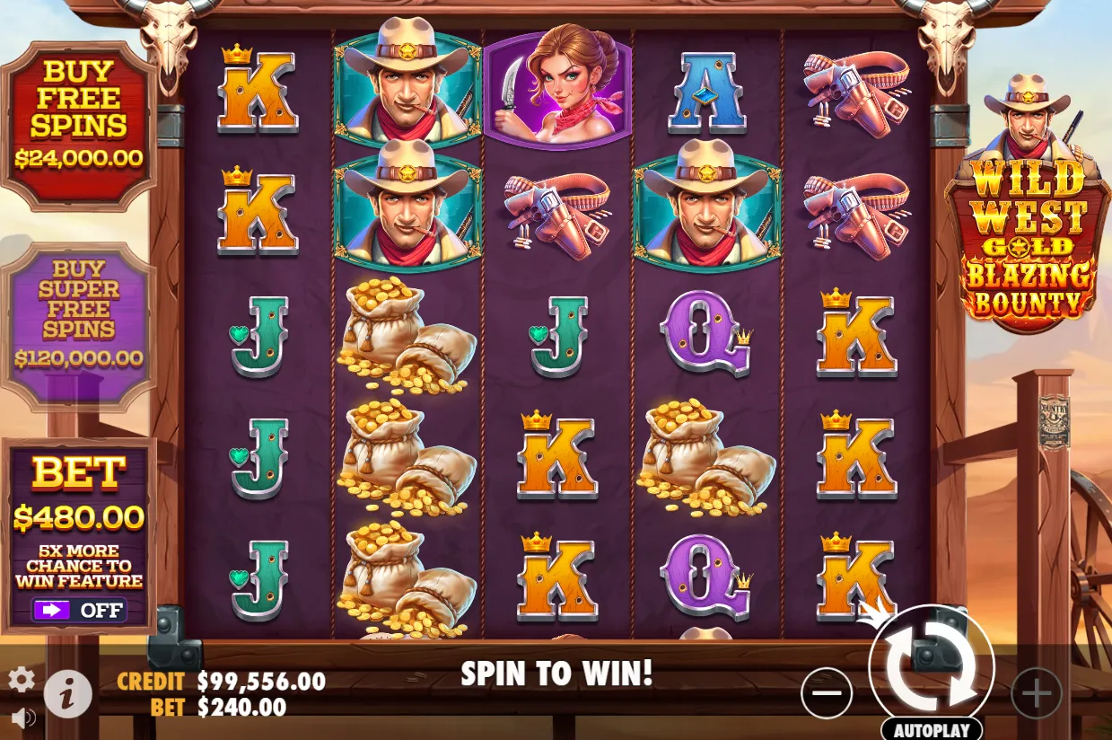 Wild West Gold Blazing Bounty Slot